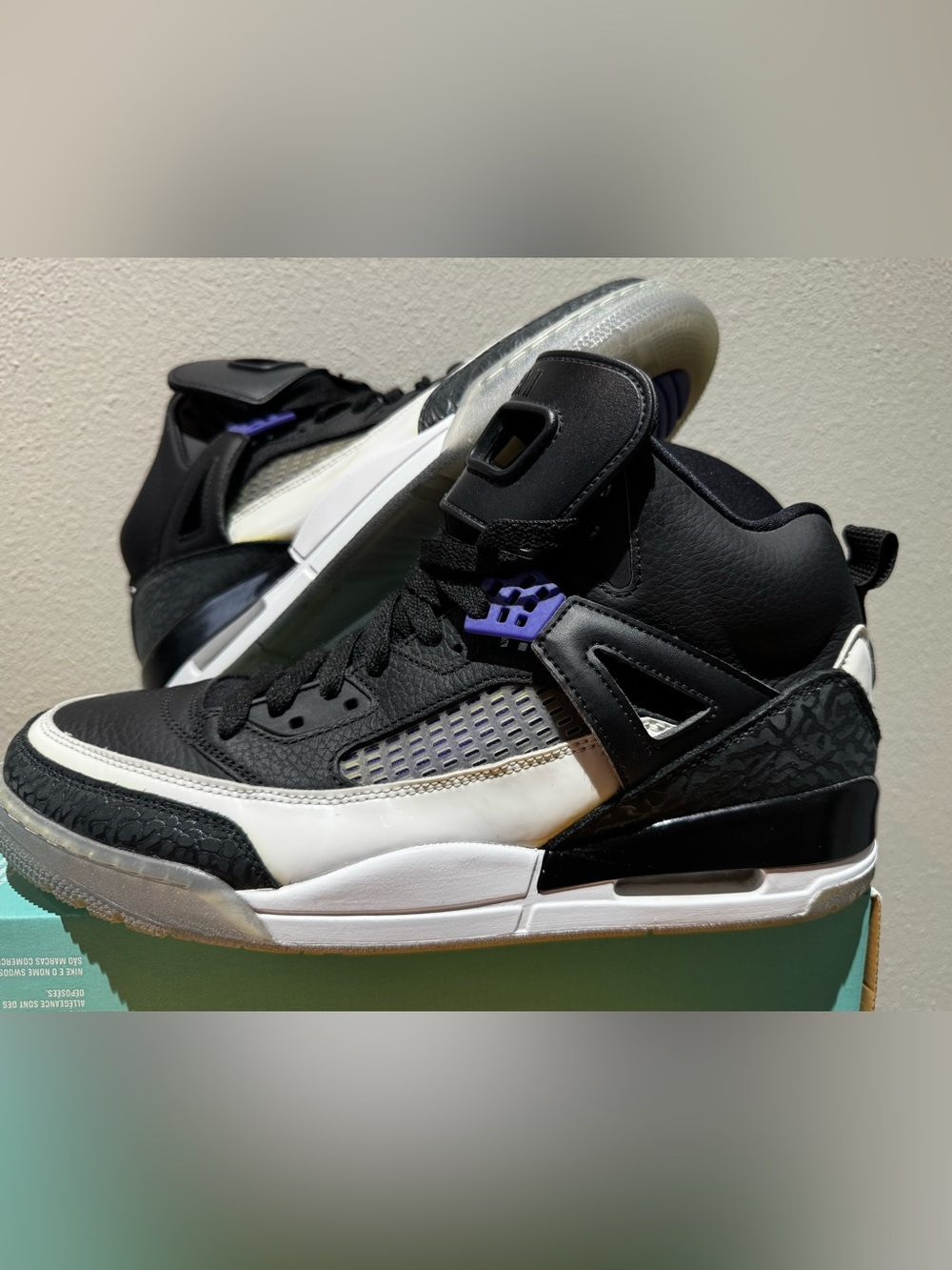 Air Jordan Spizike ‘Concord’ - Men’s Sz 13
Black/Concord/Black Elephant print